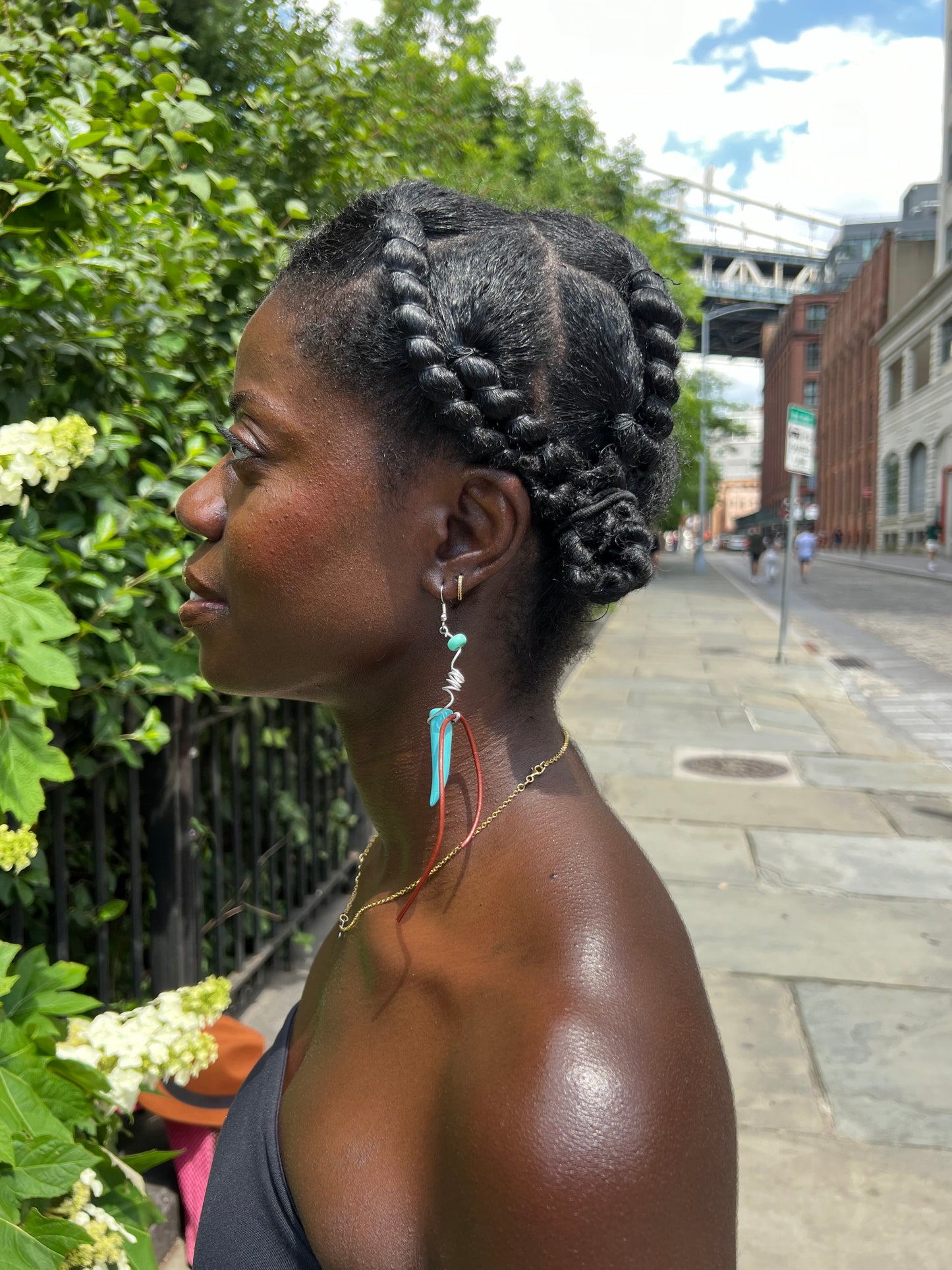 Blue Turquoise Earrings