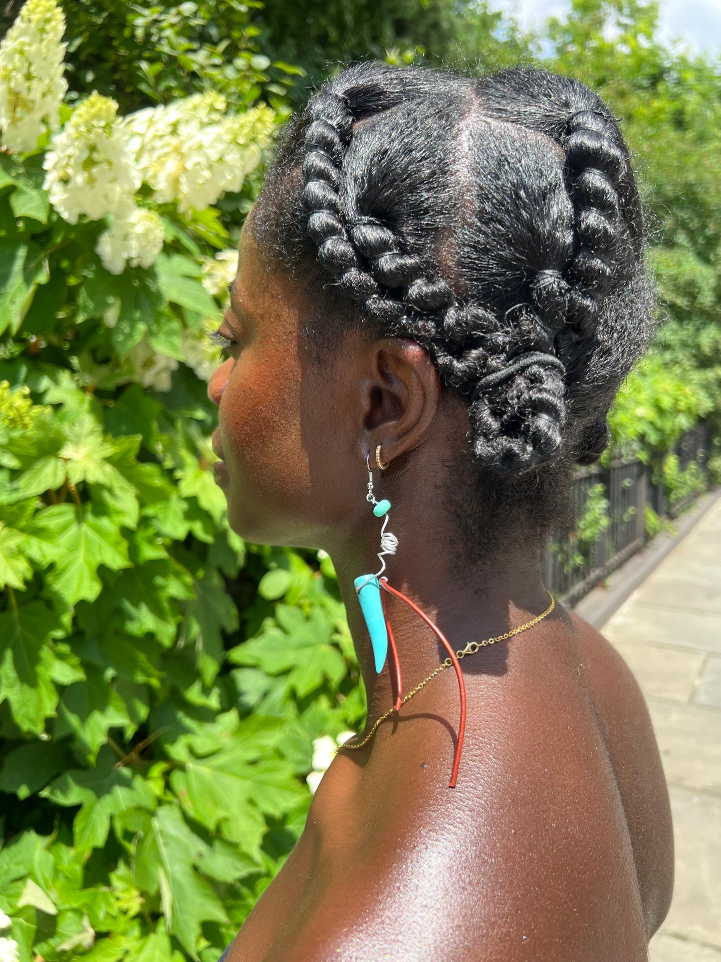 Blue Turquoise Earrings
