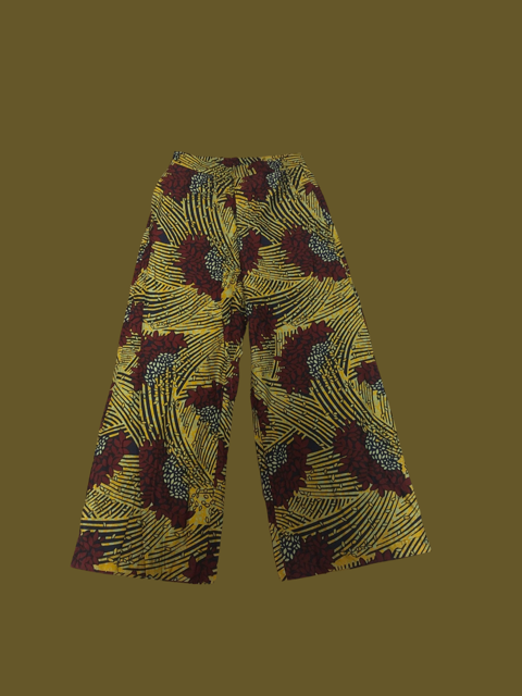 Red Bouquet Wide Leg Pants