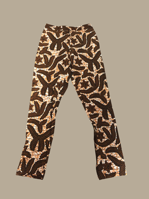 Fern Apricot Print Straight Leg Pants