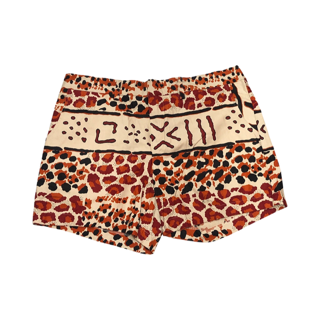 Denim Print Shorts