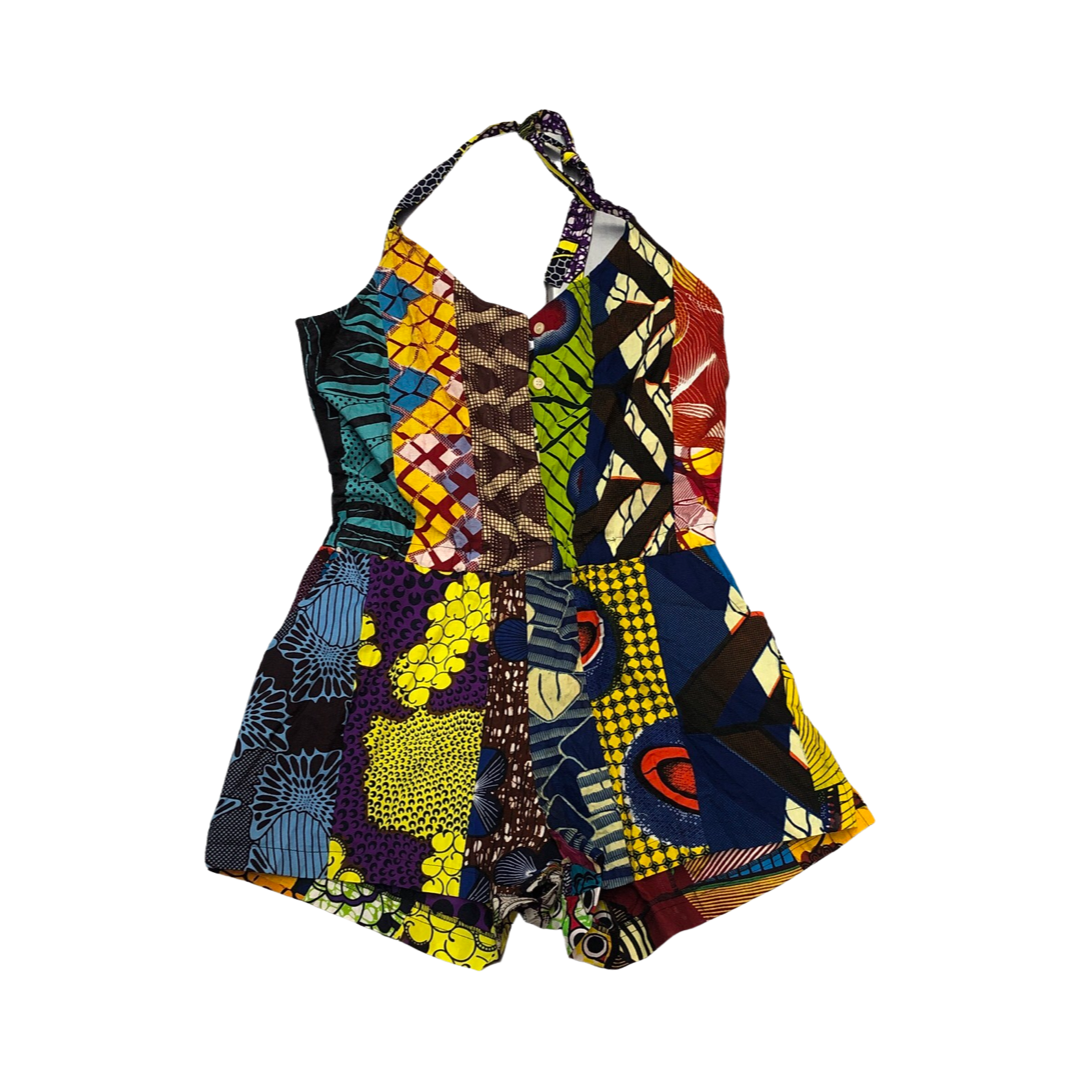 Colorful Patchwork Romper