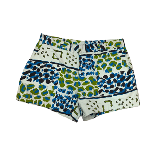 Denim Print Shorts