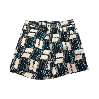Denim Print Shorts
