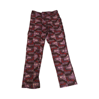 Cloud Print Straight Leg Pants