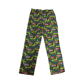 Cloud Print Straight Leg Pants