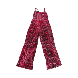 Pink Circle Batik Print Jumpsuit