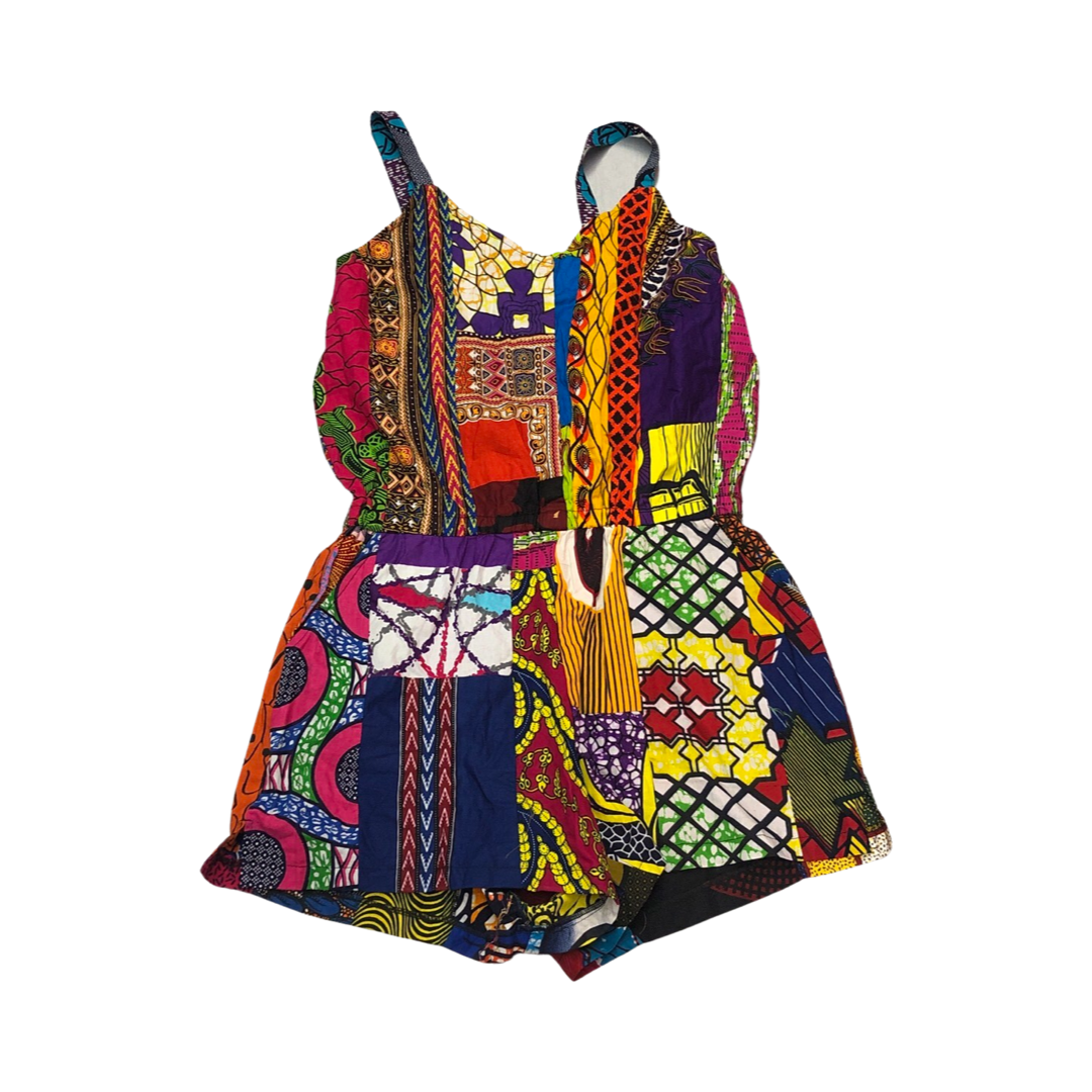 Colorful Patchwork Romper