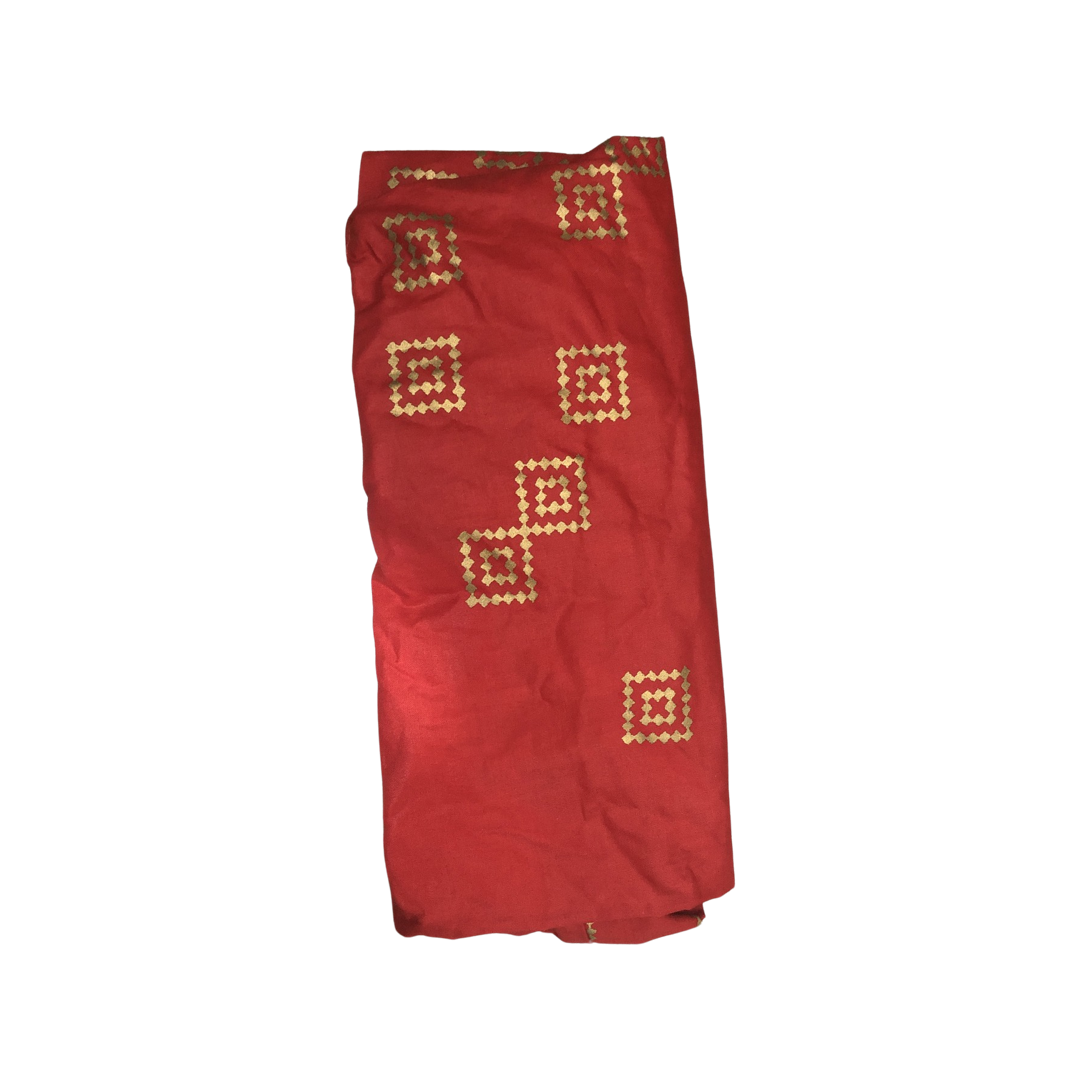 Red and Gold Motif Head wrap