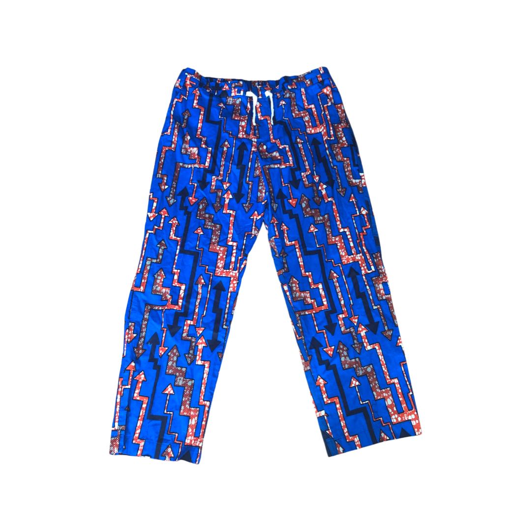 Blue and Red Arrow Straight Leg Pants