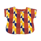 Short Sleeve African Print Top