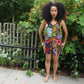Colorful Patchwork Romper